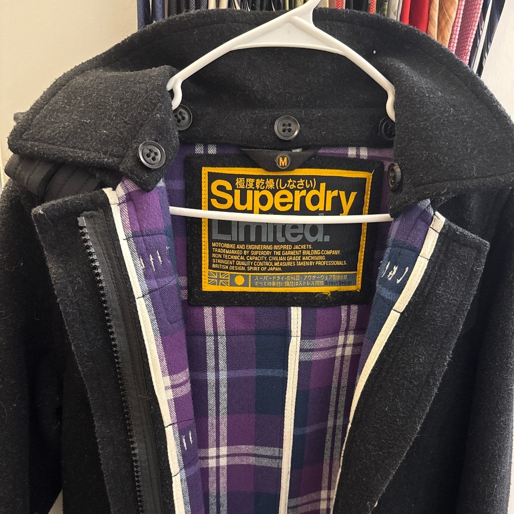 Superdry Women's Wool peacoat